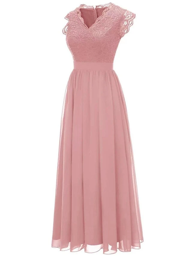 Women‘s Party Dress Homecoming Dress Wedding Guest Dress Corset Dress Lace Dress Long Dress Maxi Dress Black Pink Khaki Sleeveless Pure Color Lace Spring Summer V Neck Modern 2023 XS S M L XL XXL 3XL 17 Women‘s Party Dress Homecoming Dress Wedding Guest Dress Corset Dress Lace Dress Long Dress Maxi Dress Black Pink Khaki Sleeveless Pure Color Lace Spring Summer V Neck Modern 2023 XS S M L XL XXL 3XL - Image 15