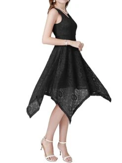 Women's Party Dress Lace Dress Cocktail Dress Midi Dress Black Pink Wine Sleeveless Pure Color Lace Spring Fall Winter V Neck Fashion Winter Dress Wedding Guest Vacation 2023 S M L XL XXL 23 Women's Party Dress Lace Dress Cocktail Dress Midi Dress Black Pink Wine Sleeveless Pure Color Lace Spring Fall Winter V Neck Fashion Winter Dress Wedding Guest Vacation 2023 S M L XL XXL -Tesla Style wihzss1692180214852