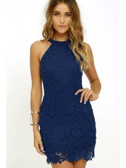 Women‘s Party Dress Lace Dress A Line Dress Midi Dress White Yellow Wine Sleeveless Pure Color Spring Summer Casual Daily 2023 S M L XL XXL XXXL -Tesla Style wktgut1623291191002