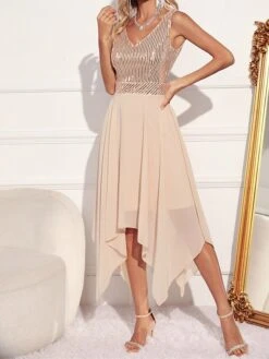 Women's Party Dress Sequin Dress Cocktail Dress Mini Dress Green Beige Sleeveless Color Block Sequins Fall Winter Autumn V Neck Fashion Winter Dress Wedding Guest Vacation 2023 S M L XL 18 Women's Party Dress Sequin Dress Cocktail Dress Mini Dress Green Beige Sleeveless Color Block Sequins Fall Winter Autumn V Neck Fashion Winter Dress Wedding Guest Vacation 2023 S M L XL -Tesla Style wyoinr1695112459932