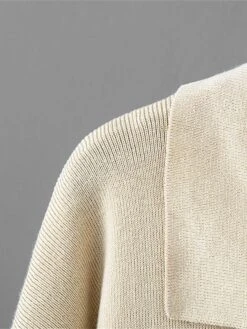 Women's Sweater Dress Jumper Dress Winter Dress Midi Dress Warm Plain Outdoor Holiday Vacation Going Out Lapel Long Sleeve 2023 Loose Fit Black Blue Brown One Size -Tesla Style xbblmg1697767706237