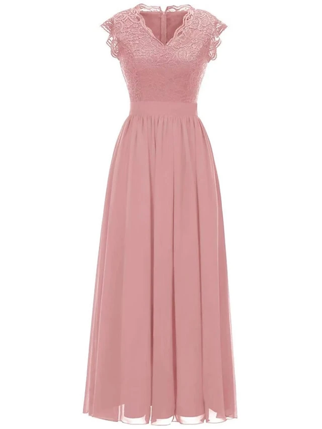 Women‘s Party Dress Homecoming Dress Wedding Guest Dress Corset Dress Lace Dress Long Dress Maxi Dress Black Pink Khaki Sleeveless Pure Color Lace Spring Summer V Neck Modern 2023 XS S M L XL XXL 3XL 18 Women‘s Party Dress Homecoming Dress Wedding Guest Dress Corset Dress Lace Dress Long Dress Maxi Dress Black Pink Khaki Sleeveless Pure Color Lace Spring Summer V Neck Modern 2023 XS S M L XL XXL 3XL - Image 16