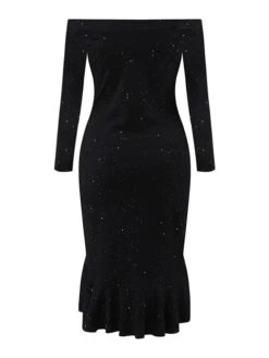Women‘s Christmas Party Dress Cocktail DressKnee Length Dress Black Red Long Sleeve Pure Color Sequins Ruffle Fall Winter Off Shoulder Party Elegant Mature 2022 S M L XL XXL 11 Women‘s Christmas Party Dress Cocktail DressKnee Length Dress Black Red Long Sleeve Pure Color Sequins Ruffle Fall Winter Off Shoulder Party Elegant Mature 2022 S M L XL XXL -Tesla Style xllhwf1663729445359
