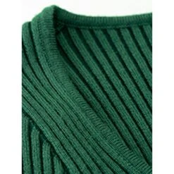 Women's Sweater Dress Winter Dress Jumper Dress Midi Dress Split Daily Date Going Out Active Fashion Crew Neck Long Sleeve 2023 Slim Black Blue Green Color S M L XL Size -Tesla Style xlzlpp1692353025257