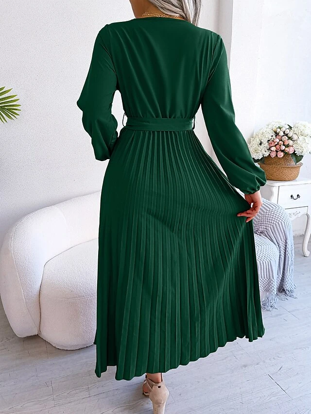 Women's Prom Dress Party Dress Sheath Dress Long Dress Maxi Dress Black Red Royal Blue Long Sleeve Pure Color Lace Up Fall Winter Autumn V Neck Fashion Evening Party Vacation 2023 S M L XL 15 Women's Prom Dress Party Dress Sheath Dress Long Dress Maxi Dress Black Red Royal Blue Long Sleeve Pure Color Lace Up Fall Winter Autumn V Neck Fashion Evening Party Vacation 2023 S M L XL - Image 13