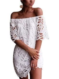 Women's Party Dress Cut Out Dress Cocktail Dress Midi Dress Black White Red Half Sleeve Pure Color Ruched Fall Winter Autumn Off Shoulder Fashion Winter Dress Wedding Guest Birthday 2023 S M L XL -Tesla Style xsirpm1696490239497