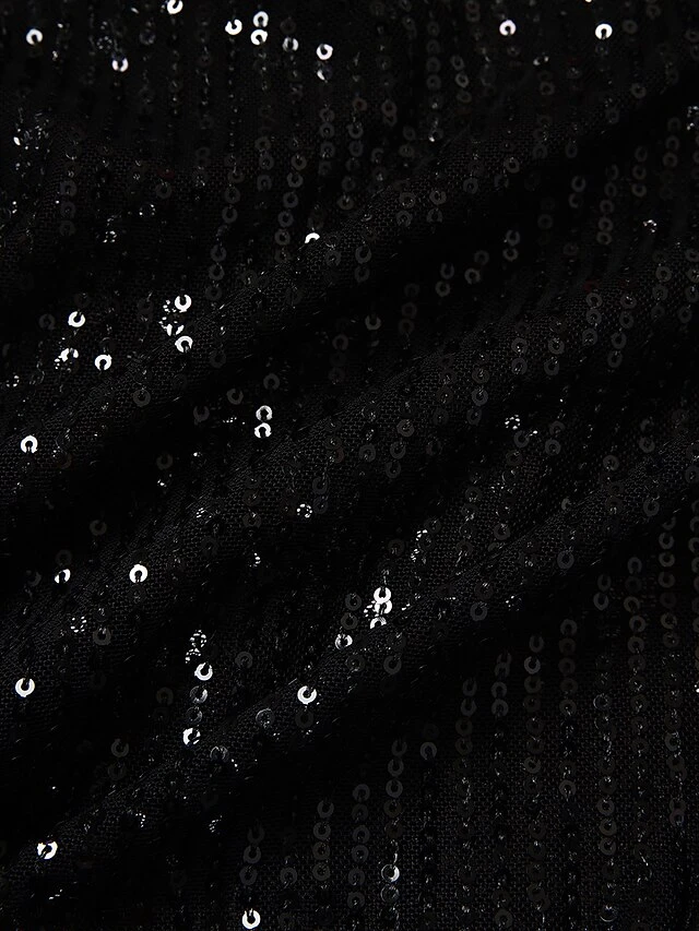Women‘s Formal Party Dress Sequin Dress Holiday Dress Mini Dress Black Gold Long Sleeve Pure Color Sequins Winter Fall Spring V Neck Fashion Winter Dress Birthday 2023 S M L XL XXL 7 Women‘s Formal Party Dress Sequin Dress Holiday Dress Mini Dress Black Gold Long Sleeve Pure Color Sequins Winter Fall Spring V Neck Fashion Winter Dress Birthday 2023 S M L XL XXL - Image 5