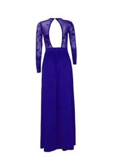 Women's Prom Dress Party Dress Sequin Dress Long Dress Maxi Dress Red Blue Long Sleeve Pure Color Sequins Spring Fall Winter Crew Neck Fashion Party Winter Dress Wedding Guest 2023 S M L XL -Tesla Style xtptpa1652871047115