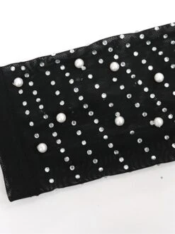 Women's Party Dress Feather Dress Sheath Dress Mini Dress Black White Pink Long Sleeve Pure Color Mesh Fall Winter Autumn Stand Collar Fashion Party Winter Dress Fall Dress Slim 2023 S M L XL XXL -Tesla Style xzkovr1663727497746