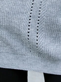 Women's Sweater Dress Winter Dress Jumper Dress Mini Dress Patchwork Cold Shoulder Daily Date Going Out Active Fashion V Neck Long Sleeve 2023 Loose Fit Black Blue Gray Color S M L XL Size -Tesla Style yagqyz1692857021221