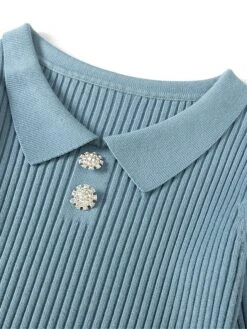 Women's Sweater Dress Jumper Dress Casual Dress Mini Dress Active Pure Color Outdoor Casual Vacation Going Out V Neck Long Sleeve 2023 Slim Black Green Apricot One Size -Tesla Style yfqlry1695030481769