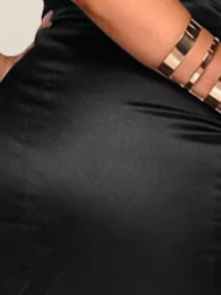 Women's Party Dress Satin Dress Sheath Dress Knee Length Dress Black Camel Green Long Sleeve Pure Color Ruched Fall Winter Autumn Cold Shoulder Elegant Party Winter Dress Fall Dress 2022 S M L XL XXL -Tesla Style ypmgvw1635414170738