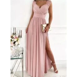 Women‘s Wedding Guest Dress Party Dress Sleeveless Lace Backless Hem Split Beauty Black Red Pink Beige Purple Wine Dress 2022 S M L XL 10 Women‘s Wedding Guest Dress Party Dress Sleeveless Lace Backless Hem Split Beauty Black Red Pink Beige Purple Wine Dress 2022 S M L XL -Tesla Style ypyloe1652414178099