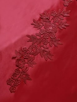 Women's Prom Dress Party Dress Lace Dress Long Dress Maxi Dress Red 3/4 Length Sleeve Pure Color Lace Spring Fall Winter Crew Neck Fashion Party Winter Dress Birthday 2023 S M L XL XXL 21 Women's Prom Dress Party Dress Lace Dress Long Dress Maxi Dress Red 3/4 Length Sleeve Pure Color Lace Spring Fall Winter Crew Neck Fashion Party Winter Dress Birthday 2023 S M L XL XXL -Tesla Style yusgjc1681718985407