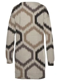 Women's Casual Dress Sweatshirt Dress Winter Dress Geometric Color Block Pocket Print Crew Neck Mini Dress Fashion Streetwear Outdoor Daily Long Sleeve Loose Fit Gray Fall Winter S M L XL XXL -Tesla Style yvgwpa1694502870010