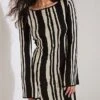 Women's Sweater Dress Winter Dress Jumper Dress Long Dress Maxi Dress Fashion Print Outdoor Daily Holiday Date Crew Neck Long Sleeve Print 2023 Slim Black Blue S M L