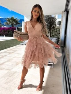 Women's Party Dress Lace Dress Homecoming Dress Midi Dress Black White Pink Sleeveless Pure Color Lace Summer Spring V Neck Vacation Vacation Spring Dress Slim 2023 S M L XL -Tesla Style zfmfzy1678073209992