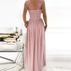 Women‘s Party Dress Homecoming Dress Swing Dress Long Dress Maxi Dress Black Purple Pink Sleeveless Pure Color Split Backless Spring Summer V Neck Evening Party 2023 S M L XL XXL -Tesla Style zkpkua1657163941495