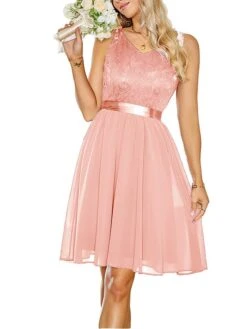 Women's Party Dress Lace Dress Cocktail Dress Midi Dress Pink Wine Navy Blue Sleeveless Pure Color Lace Spring Fall Winter V Neck Fashion Winter Dress Wedding Guest Vacation 2023 S M L XL XXL 23 Women's Party Dress Lace Dress Cocktail Dress Midi Dress Pink Wine Navy Blue Sleeveless Pure Color Lace Spring Fall Winter V Neck Fashion Winter Dress Wedding Guest Vacation 2023 S M L XL XXL -Tesla Style zlfleo1692180325383