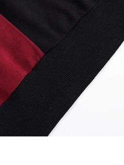 Women's Casual Dress Hoodie Dress Mini Dress Fashion Daily Outdoor Home Vacation Crew Neck Patchwork Print Loose Fit Blue Army Green Dark Gray S M L XL -Tesla Style znbjrb1693535798061