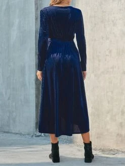 Women's Party Dress Velvet Dress Cocktail Dress Midi Dress Black Wine Brown Long Sleeve Pure Color Lace Up Spring Fall Winter V Neck Fashion Winter Dress Birthday Wedding Guest 2023 S M L XL XXL 3XL 22 Women's Party Dress Velvet Dress Cocktail Dress Midi Dress Black Wine Brown Long Sleeve Pure Color Lace Up Spring Fall Winter V Neck Fashion Winter Dress Birthday Wedding Guest 2023 S M L XL XXL 3XL -Tesla Style zoefmw1692078935831