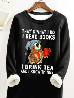 Women's Sweatshirt Dress Casual Dress Mini Dress Warm Fashion Outdoor Vacation Going Out Crew Neck Print Animal Letter Loose Fit Black S M L XL XXL -Tesla Style zsmxvk1697709045891